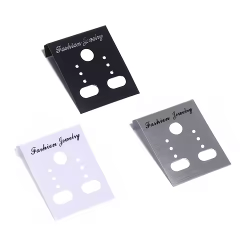 50pcs/lot 3.5x3cm Plastic Earrings Packing Cards Display Card for DIY Jewelry Earring Studs Retail P