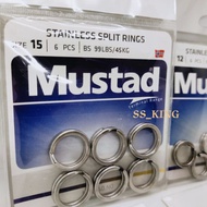 MUSTAD split ring Stainless split ring heavy duty
