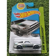HOT WHEELS 2014 TOYOTA AE-86 COROLLA ZAMAC HW WORKSHOP THEN AND NOW 222/250