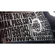 【hot sale】 LTFRB 24/7 STICKER / MACHINE CUT VINYL STICKER