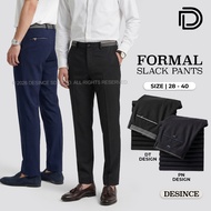 🇲🇾 DESINCE CEO Formal Pants Elastic Smart Men Business Trousers Casual Pant Office Wear Clothing Bot