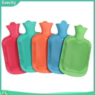 livecity|  Hot Water Bottle with Spiral Sealing Hot Water Bottle for Avoiding Burns 1000ml Spiral Sealed Hot Water Bottle Long-lasting Heat Preservation Leak-proof