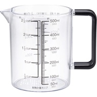 Pearl Metal BlackS C-8622 Heat Resistant Measuring Cup, 16.9 fl oz (500 ml), Dishwasher Safe Materia