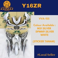 Rapido Yamaha Y16ZR Y16 Exciter 155 VVA Motorcycle Cover Set (Sticker Tanam) MS1 Silver DPMN9 Grey White