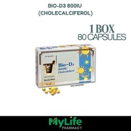 BIO-D3 800IU CHOLECALCIFEROL CAPSULES | 80'S / 40'S