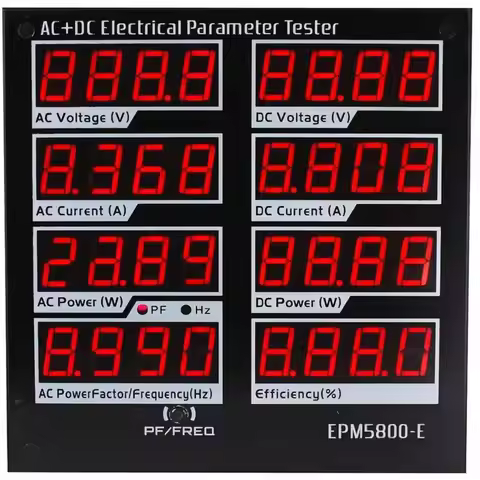 Power Meter Digital Watt Meter 220V 300V 10A AC DC Voltage Current Tester Power Supply Efficiency Dr