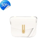British Demellier Tofu Bag Simple Niche Design Square Bag Genuine Leather Single Shoulder Crossbody 
