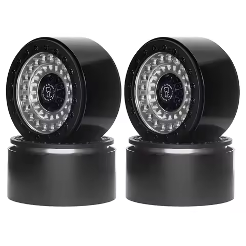 2.2-inch CNC Metal Wheels for 1/10 RC Crawler Car Axial Wraith Scx10 90046 D90 Yikong Rgt Traxxas Tr