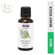 100% Pure Lavender &amp; Tea Tree Essential Oil Blend, Now Foods (30 ml)