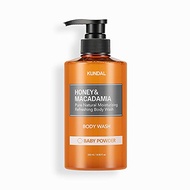 Kundal Nature Honey&Macadamia Natural Moisturizing Body Wash [Baby Powder] Deep Nourishment,33 Natur