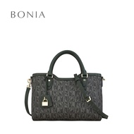Bonia Monogram Medium Satchel Bag