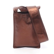 【二手】香奈兒 (Chanel) 女士單肩包，青銅色皮革，香奈兒 (CHANEL) 標誌，Sacoche 手袋