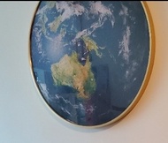 世界地圖砌圖 圓形框world map puzzle