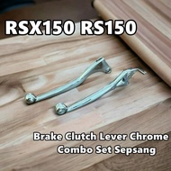 Brake Clutch Lever Chrome Honda RS150 RSX RSX150 BRAKE &amp; CLUTCH LEVER SET ( CHROME ) Kiri + Kanan WINNER X CHROME SET