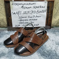 Sandal Kulit Bertali Bundle Korean Size 8uk/27cm