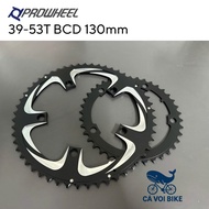 Bicycle Chain Disc 130BCD 39-53t, 2-stage bicycle sprocket 39-53T, Chain disc for BCD 130 crankshaft