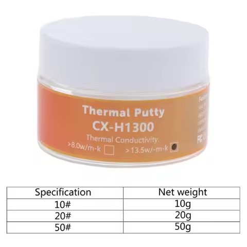 CX H1300 Thermal Putty 13.5W/m.K Thermal Conductive Grease Paste Plaster Non-Conductive Heat Sink Co