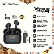 Vinnfier VF Xtreme Pro 9 ANC Transparent Mode Leather Dongle Wireless Earbuds