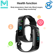 mosimosi 2024 Fitness Sports Tracker Blood Pressure Heat Rate Monitor Smart Watch Blood Oxygen Sleep Monitor Activity Pedometer