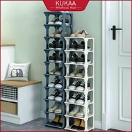 Kukaa Rak Kasut Bertutup Shoe Rack Cabinet Storaget Shoes Shelf Multi-layer Rak Kasut Save Space Plastic Shoes Rack 鞋架