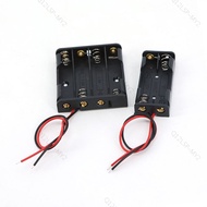 1.5V Slot AAA Battery Case Battery Box AAA Battery Holder With Leads wire With 2 4 Slots AAA 3A 6v 2