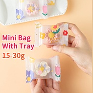 100pcs Mini Mooncake Packaging Bag 30g Cookies Small Moon Cake Tray Packing Beg 15g 20g 25g Rabbit C