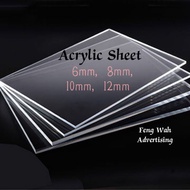 Acrylic Sheet (6mm, 8mm, 10mm, 12mm) A4 & A5