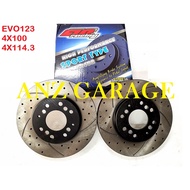 MITSUBISHI EVO1 EVO2 EVO3 EVO AR RACING FRONT DISC ROTOR 4X100 4X114.3