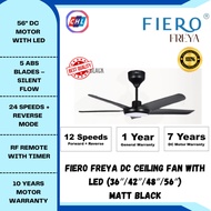 FIERO FREYA-56L DC CEILING FAN WITH LED LIGHT (5 BLADES / REMOTE / REVERSIBLE / 10Y WARRANTY)
