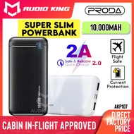 AZEADA Slim Mini Portable Power Bank 10000mAh Travel 2A USB Output PD Powerbank For Flight AKP107