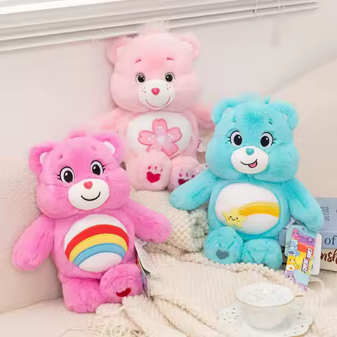 10Colours Care Bears 45CM Cartoon Plush Toys Happy Wish Sleeping Sunny Bear Soft Stuffed Dolls Home 