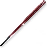 J-kitchens Chopsticks, 9.3 inches (23.5 cm), Vermilion, Made in Japan