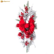 {TYUYIU} Artificial Christmas Stairway Wreath Reusable Glowing Xmas Door Hanging Garlands Exquisite 