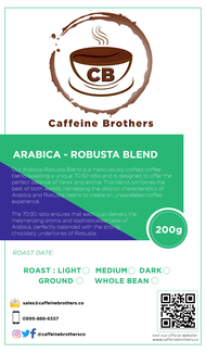 Arabica - Robusta Blend (Whole Beans / Grounds)
