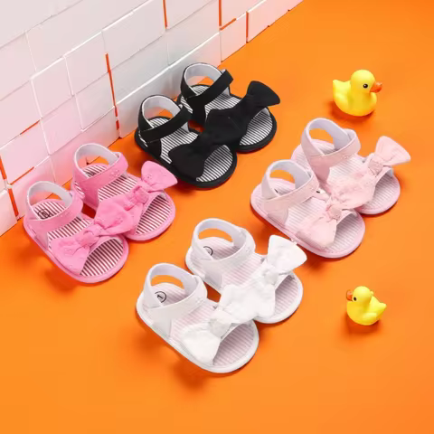 Baby Boys Breathable Anti-Slip Sandals Toddler Soft SoledSolid Print First Walkers 0-18Month