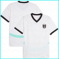 JX1 UEFA Euro 2024 Austria away Jersey Football Short Sleeve Sports Tshirts Child Adult Plus Size XJ