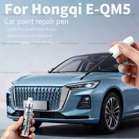 Car Paint Repair Pen For Hongqi E-QM5 Touch Up Scratch Remover DIY Auto Accessories Arctic White A4D