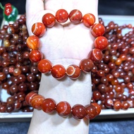 Red Striped Agate Wrapping Natural Agate Bracelet Bracelet Transfer Agate Live Welfare