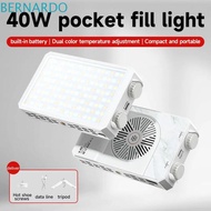 BERNARDO RGB LED Camera Light, 40W 2800-9000K Mini LED Video Lamp, Multi-functional 4400mAh Battery 