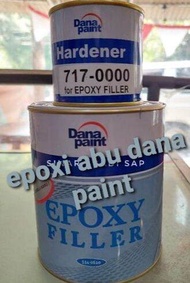 CAT DUCO EPOXY/EPOXI FILLER ABU ABU +  HARDENER DANAPAINT - CAT DASAR  EPOXI PRIMER SURFACER - 1KG
