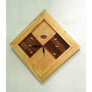 KAYU Wall clock/wooden wall clock/aesthetic wooden wall clock