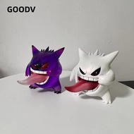 GOODV  Gengar Figure, Sticking Tongue Out Transparent Gengar Action Figure, High Quality PVC 9cm Gen