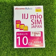 日本 Japan sim 上網卡 （Docomo 無限）