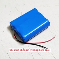 Pin 1S 3.7v 7500mah xả cao 12A. Khối pin đóng từ 3 cell 18650 mới 100% có mạch bảo vệ siêu bền bán k