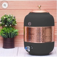 5L / 8L Pure Copper Silk Black Half Hammered Water Dispenser (Matka) Capacity 8000ML 5000ML