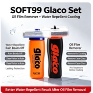SOFT99 Glaco Combo Set Oil Film Remover & Rain Water Repellent for Car Glass Windscreen