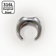 316L Surgical Steel Bull Horn Style｜Septum Piercing Jewellery｜Septum Stretching Jewellery-1 Piece