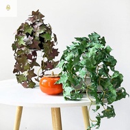 WAY Fake Ivy Leaf Leaves, Soft Handmade Artificial Copper Coin Grass Plants, Artificial Green Turtle