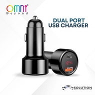 Dual Ports Digital LED Voltmeter 3.1A 5V USB Auto Car Charger for iPhone Huawei Oppo Vivo Cigarette 
