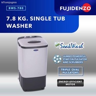 ✌Fujidenzo 7.8 kg Single Tub Washing Machine BWS-780 (Gray)